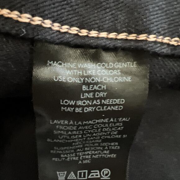 Anthropologie Maeve The Colette Crop Wide Leg Linen Pants Size 30 Black P20 - Picture 9 of 11